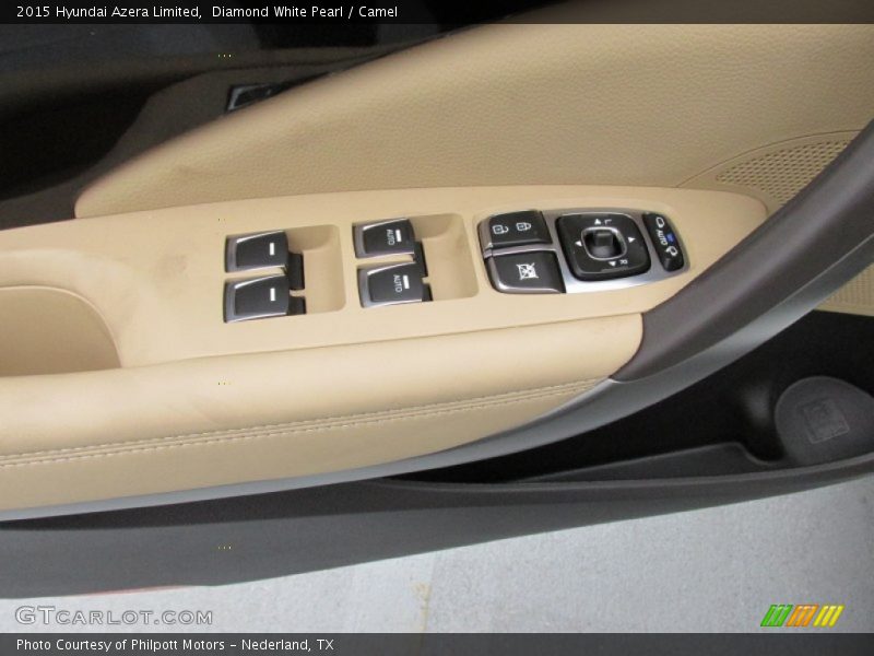 Diamond White Pearl / Camel 2015 Hyundai Azera Limited