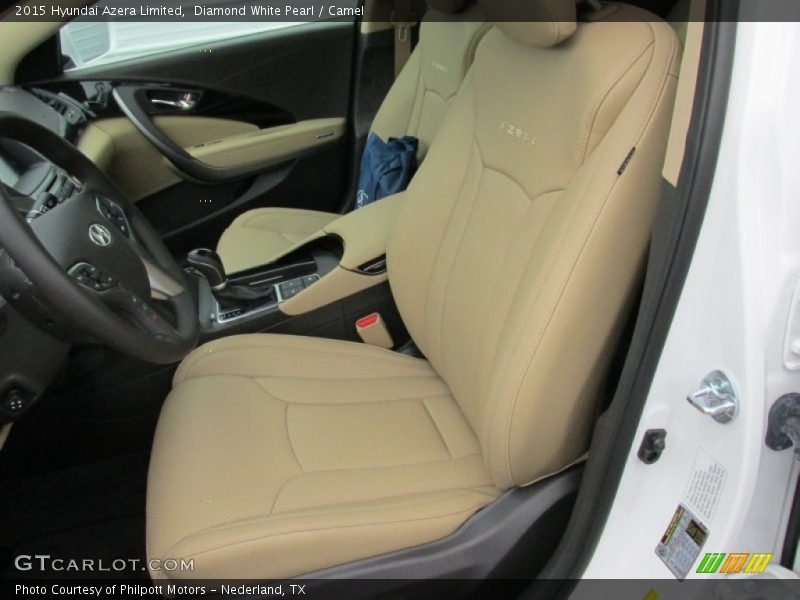 Diamond White Pearl / Camel 2015 Hyundai Azera Limited