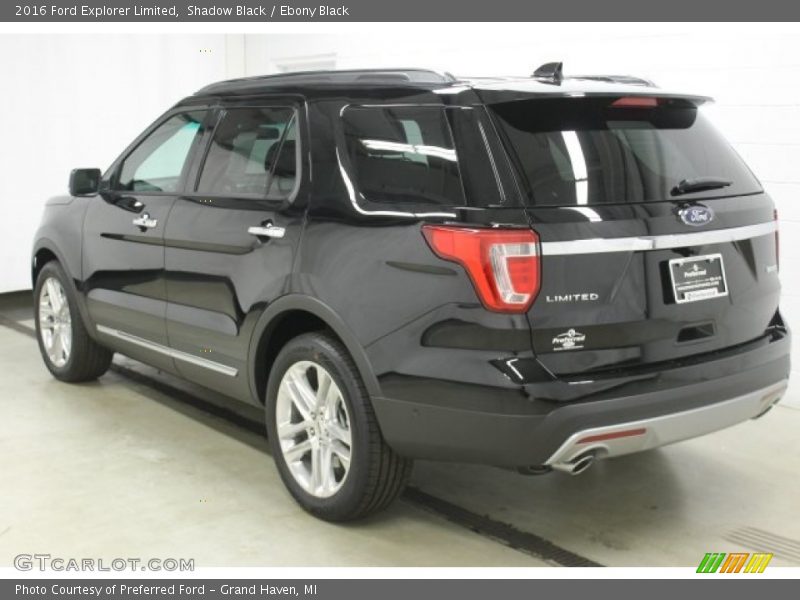 Shadow Black / Ebony Black 2016 Ford Explorer Limited