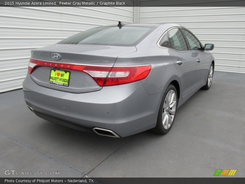 Pewter Gray Metallic / Graphite Black 2015 Hyundai Azera Limited