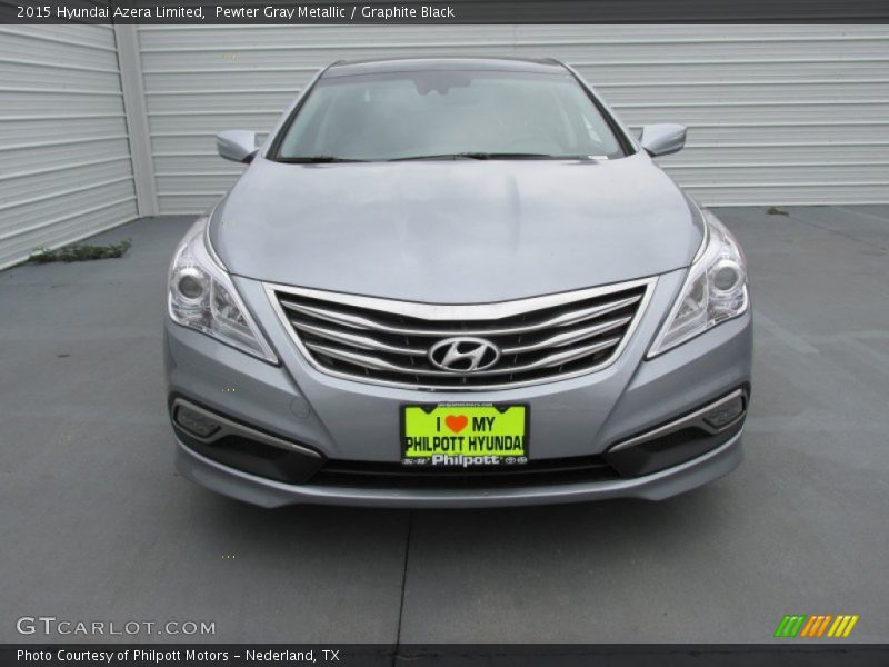 Pewter Gray Metallic / Graphite Black 2015 Hyundai Azera Limited