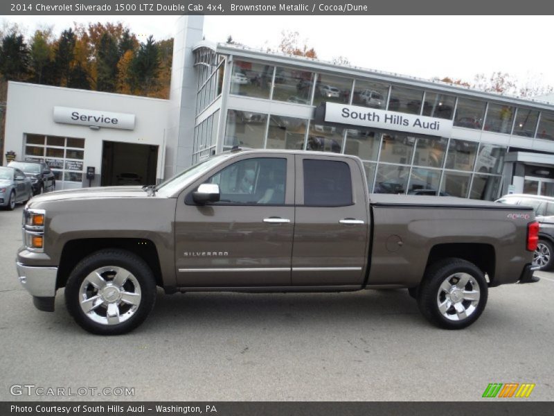 Brownstone Metallic / Cocoa/Dune 2014 Chevrolet Silverado 1500 LTZ Double Cab 4x4