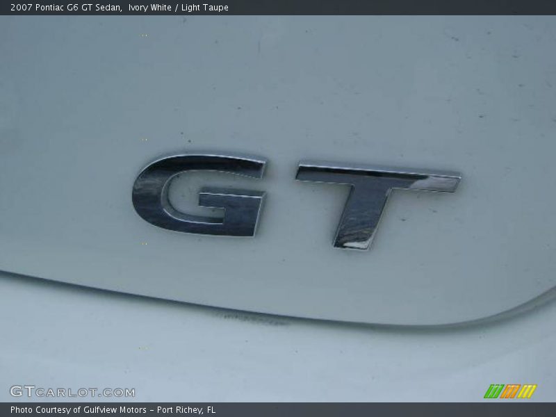 Ivory White / Light Taupe 2007 Pontiac G6 GT Sedan