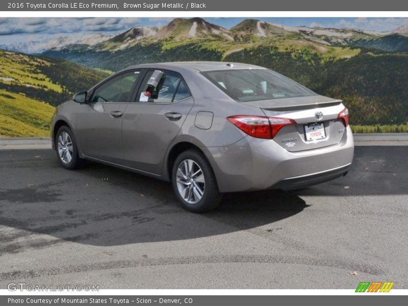 Brown Sugar Metallic / Black 2016 Toyota Corolla LE Eco Premium