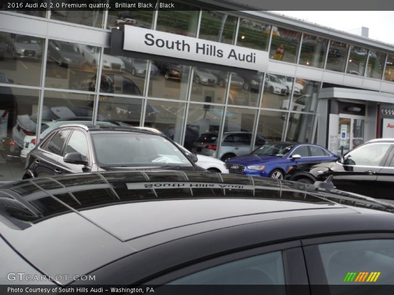 Brilliant Black / Black 2016 Audi A3 2.0 Premium quattro