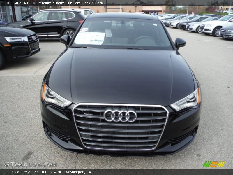 Brilliant Black / Black 2016 Audi A3 2.0 Premium quattro