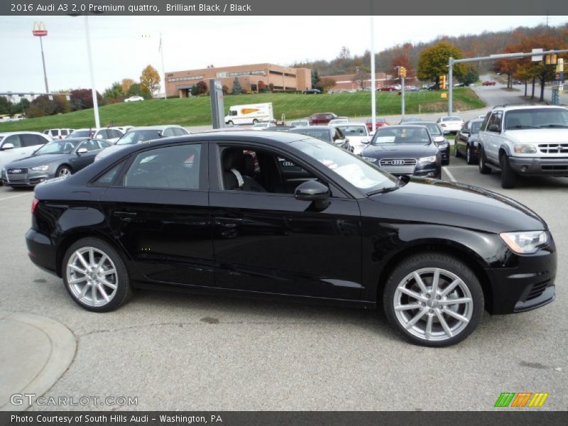 Brilliant Black / Black 2016 Audi A3 2.0 Premium quattro