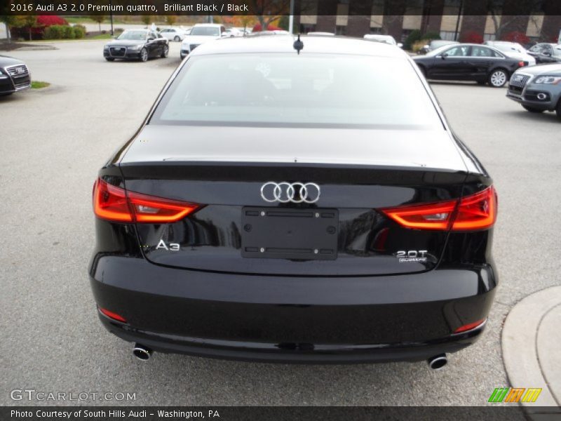 Brilliant Black / Black 2016 Audi A3 2.0 Premium quattro