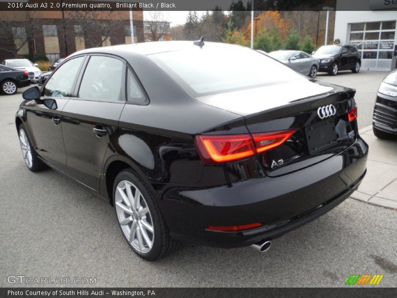 Brilliant Black / Black 2016 Audi A3 2.0 Premium quattro