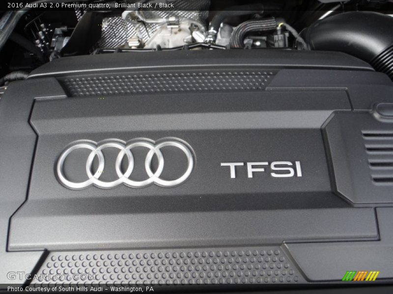 Brilliant Black / Black 2016 Audi A3 2.0 Premium quattro