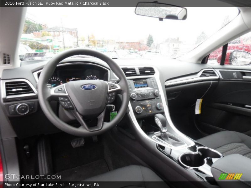  2016 Fusion SE Charcoal Black Interior