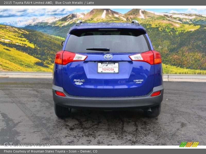 Blue Crush Metallic / Latte 2015 Toyota RAV4 Limited AWD