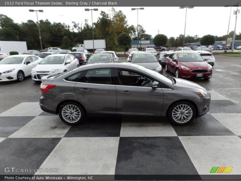 Sterling Gray / Charcoal Black 2013 Ford Focus Titanium Sedan