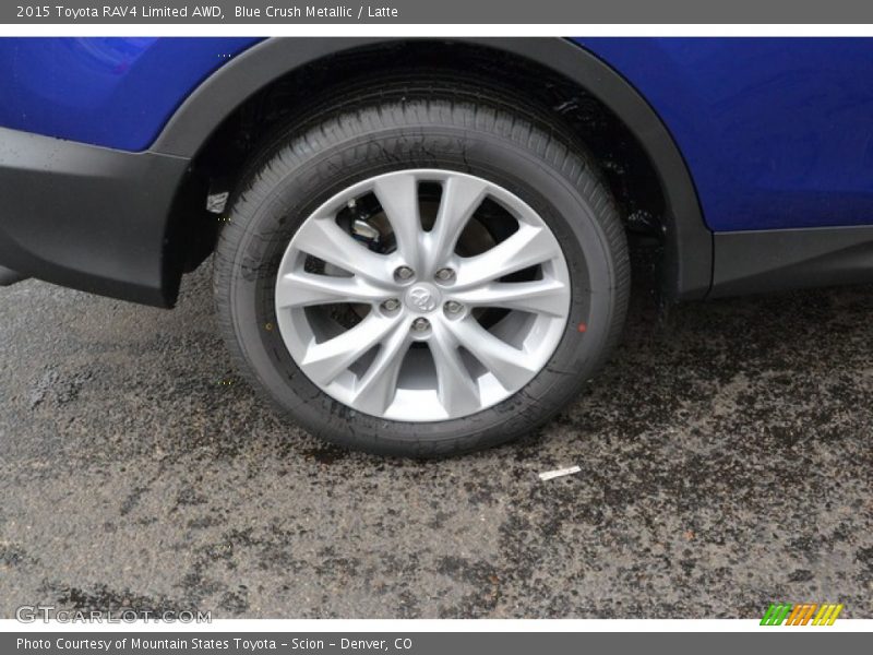 Blue Crush Metallic / Latte 2015 Toyota RAV4 Limited AWD
