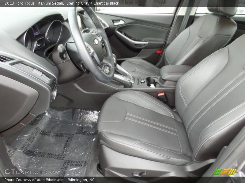 Sterling Gray / Charcoal Black 2013 Ford Focus Titanium Sedan