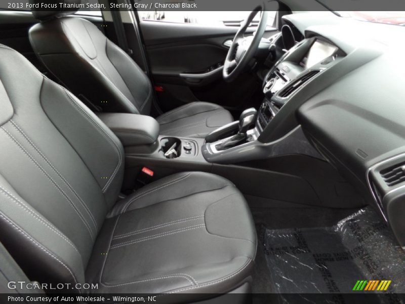 Sterling Gray / Charcoal Black 2013 Ford Focus Titanium Sedan