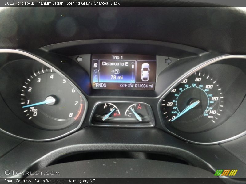 Sterling Gray / Charcoal Black 2013 Ford Focus Titanium Sedan