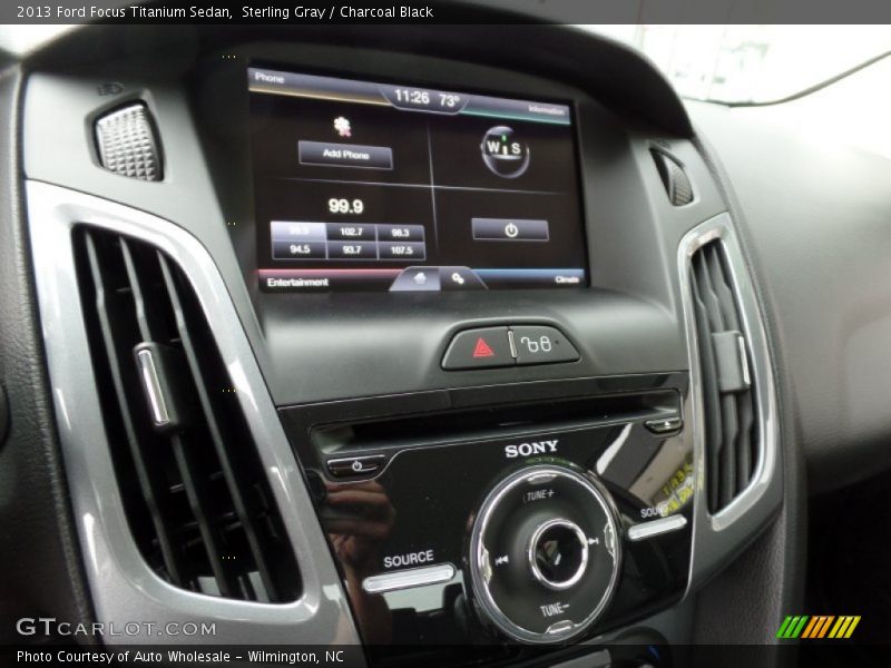Sterling Gray / Charcoal Black 2013 Ford Focus Titanium Sedan