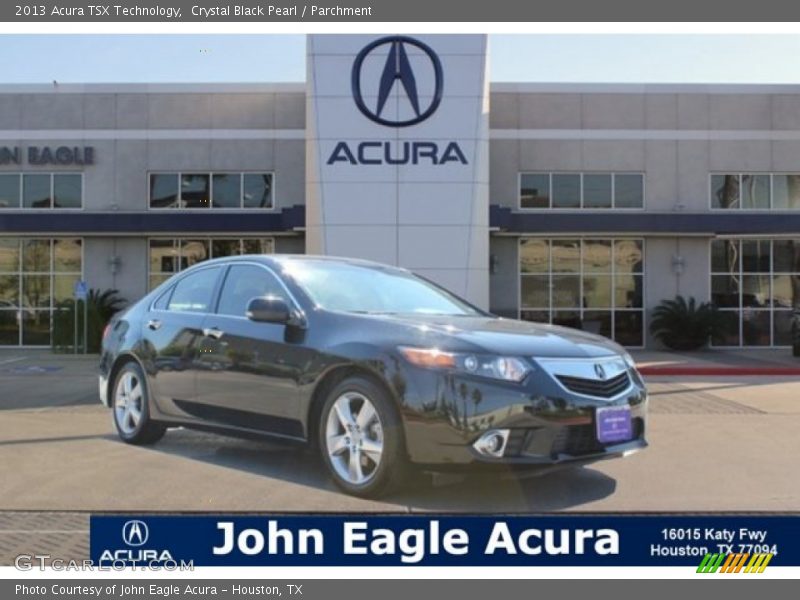 Crystal Black Pearl / Parchment 2013 Acura TSX Technology
