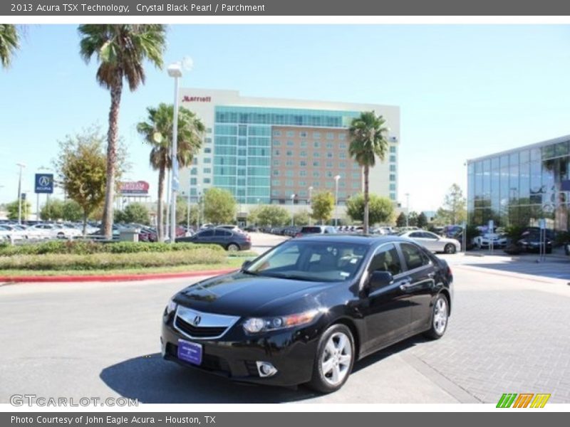 Crystal Black Pearl / Parchment 2013 Acura TSX Technology