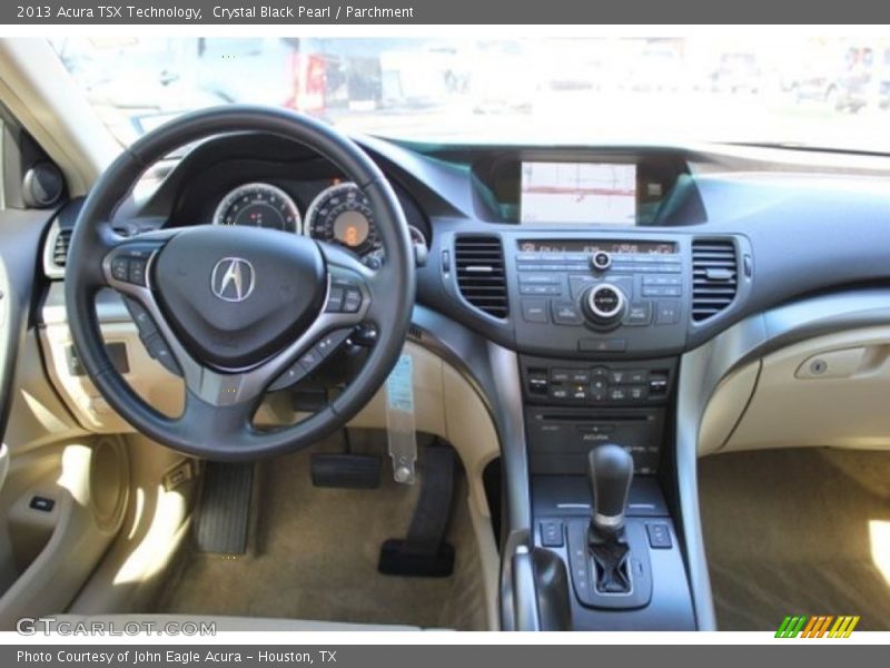Crystal Black Pearl / Parchment 2013 Acura TSX Technology