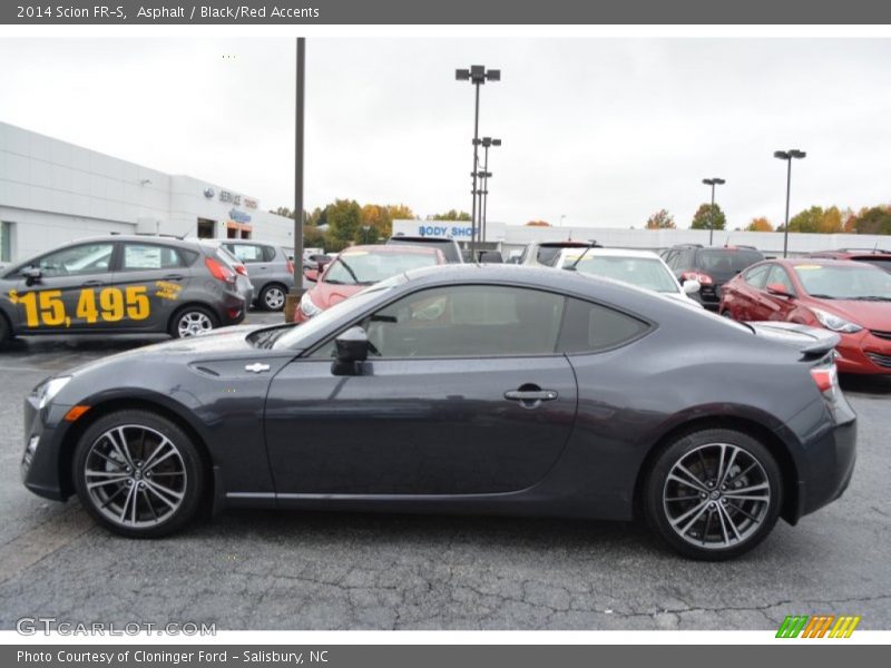Asphalt / Black/Red Accents 2014 Scion FR-S