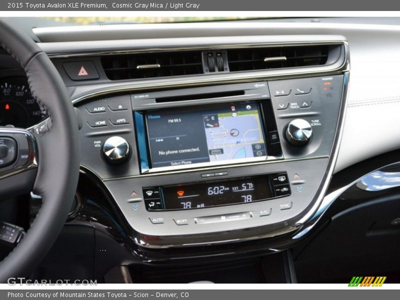 Cosmic Gray Mica / Light Gray 2015 Toyota Avalon XLE Premium