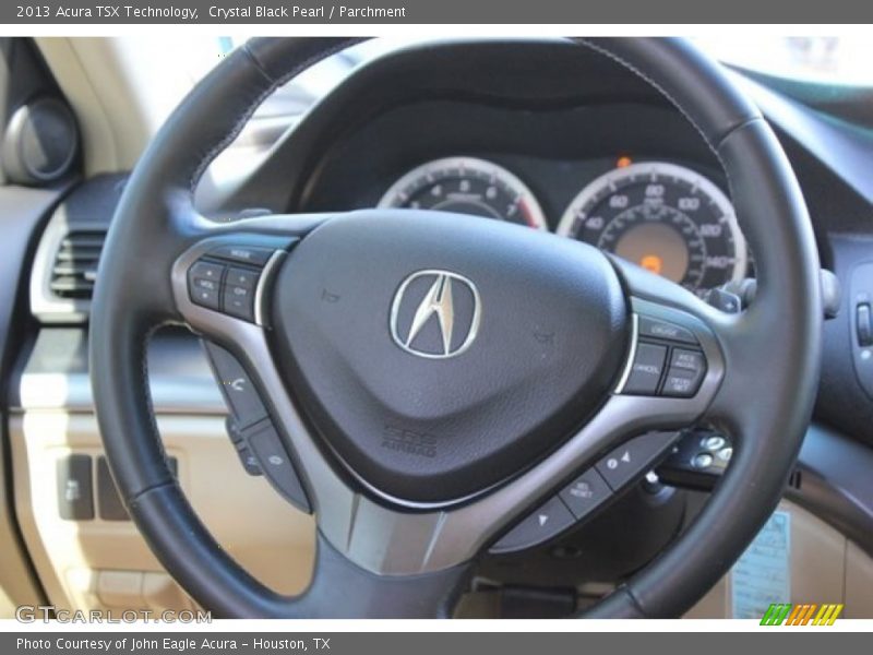 Crystal Black Pearl / Parchment 2013 Acura TSX Technology
