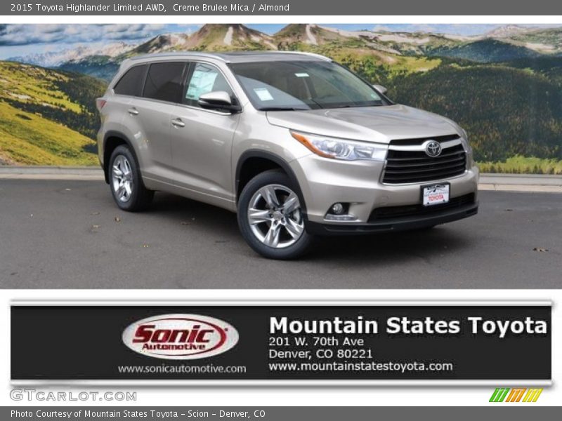 Creme Brulee Mica / Almond 2015 Toyota Highlander Limited AWD