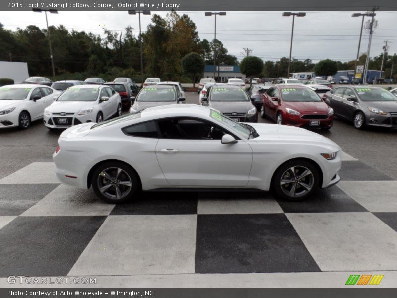 Oxford White / Ebony 2015 Ford Mustang EcoBoost Coupe