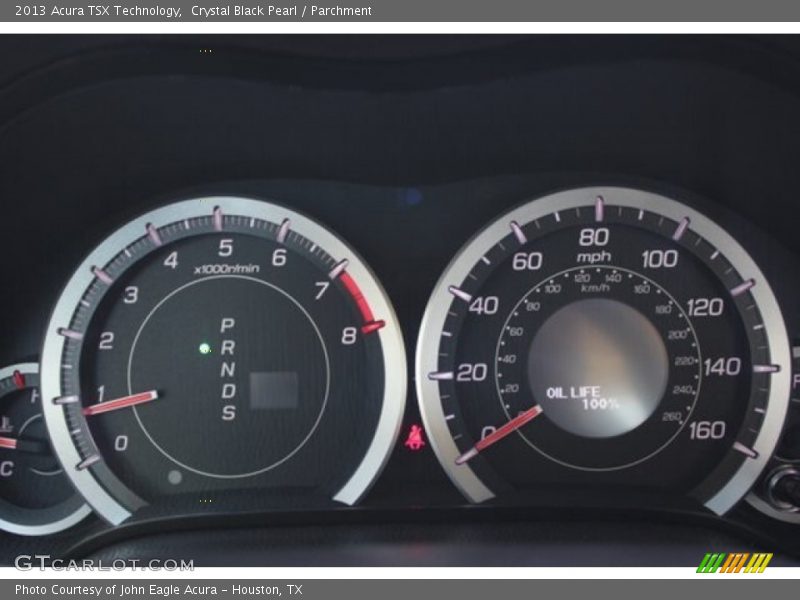 Crystal Black Pearl / Parchment 2013 Acura TSX Technology