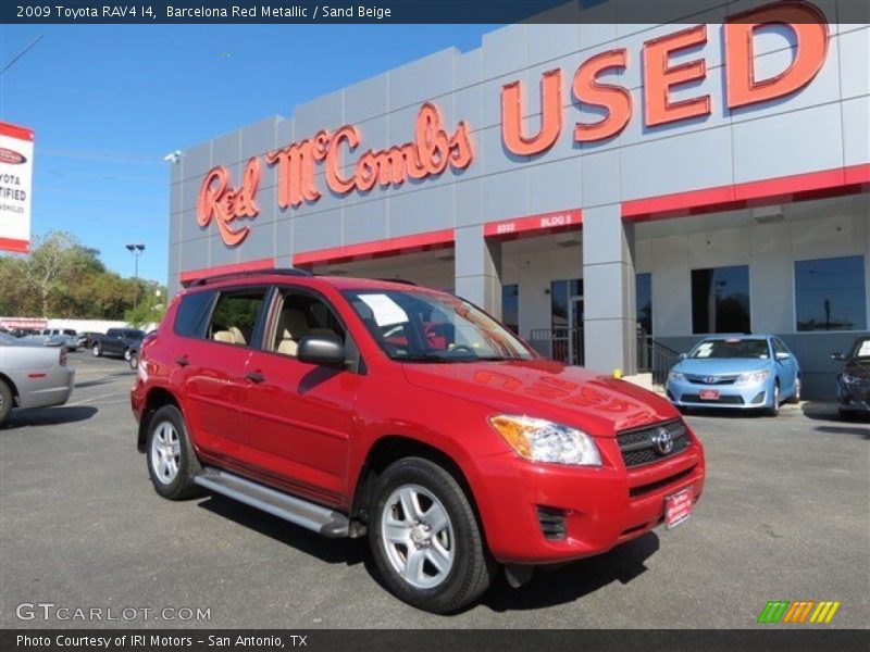 Barcelona Red Metallic / Sand Beige 2009 Toyota RAV4 I4