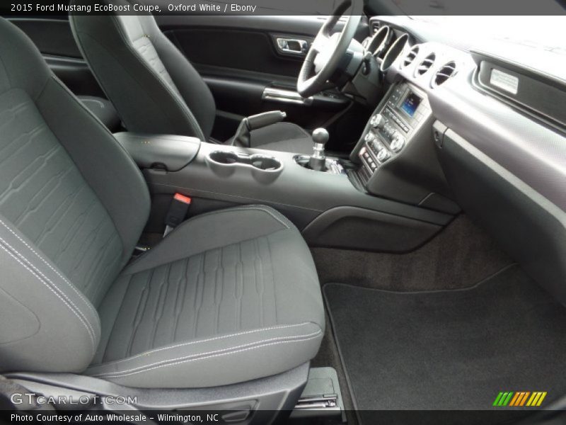 Oxford White / Ebony 2015 Ford Mustang EcoBoost Coupe