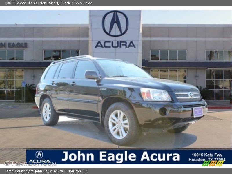 Black / Ivory Beige 2006 Toyota Highlander Hybrid