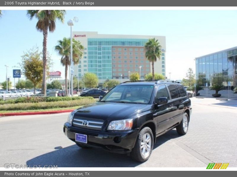 Black / Ivory Beige 2006 Toyota Highlander Hybrid