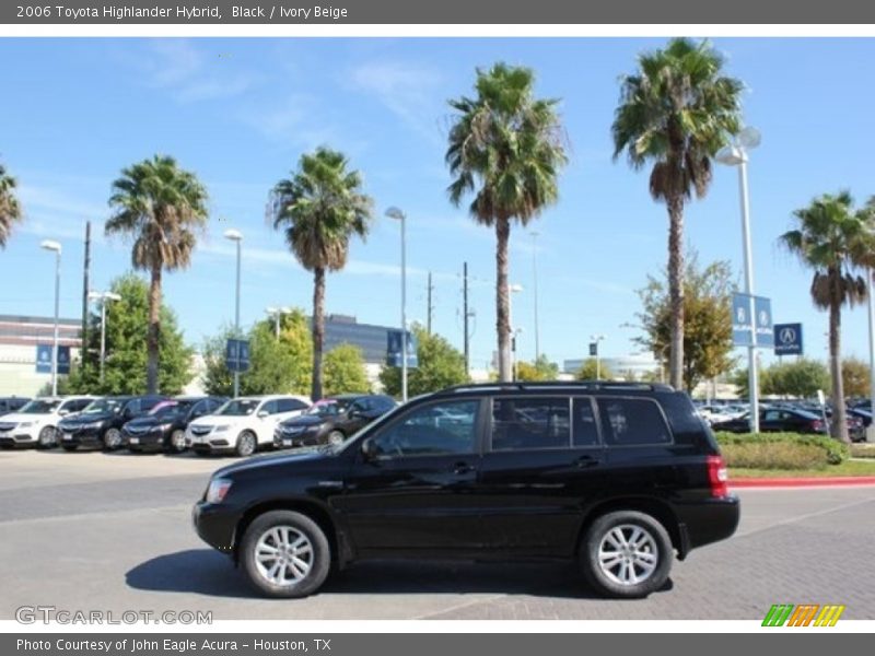 Black / Ivory Beige 2006 Toyota Highlander Hybrid