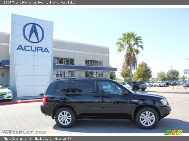 Black / Ivory Beige 2006 Toyota Highlander Hybrid