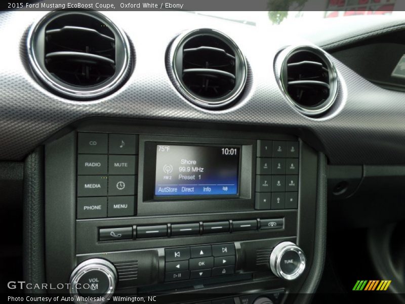 Oxford White / Ebony 2015 Ford Mustang EcoBoost Coupe