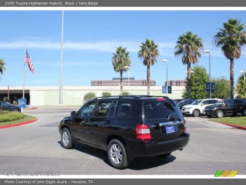 Black / Ivory Beige 2006 Toyota Highlander Hybrid