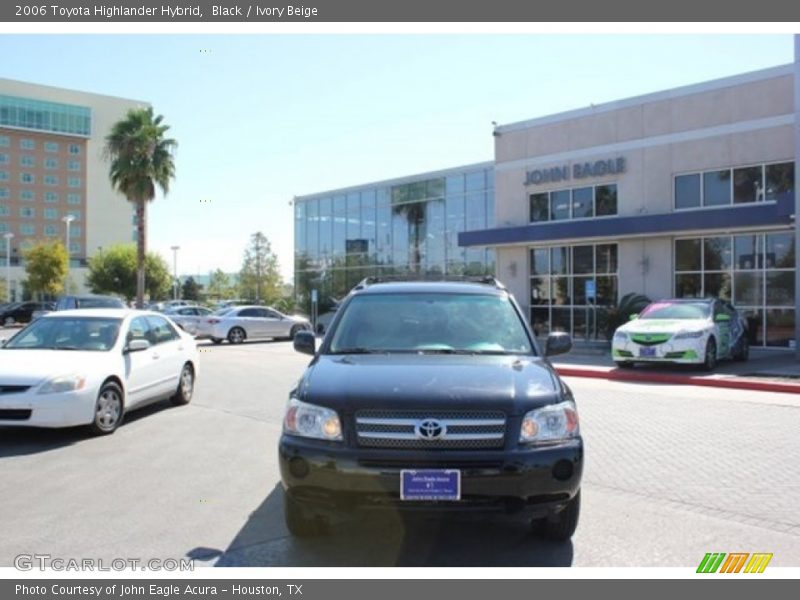 Black / Ivory Beige 2006 Toyota Highlander Hybrid