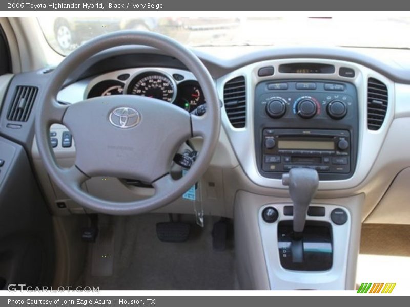 Black / Ivory Beige 2006 Toyota Highlander Hybrid