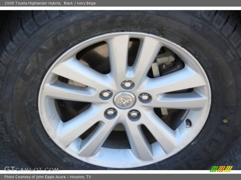 Black / Ivory Beige 2006 Toyota Highlander Hybrid