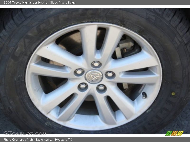 Black / Ivory Beige 2006 Toyota Highlander Hybrid
