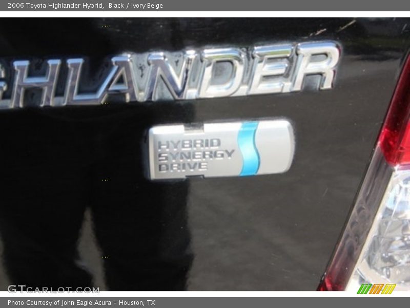 Black / Ivory Beige 2006 Toyota Highlander Hybrid