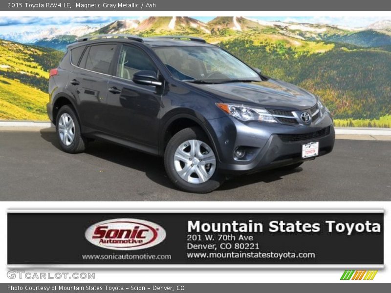 Magnetic Gray Metallic / Ash 2015 Toyota RAV4 LE