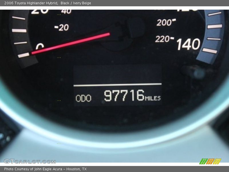 Black / Ivory Beige 2006 Toyota Highlander Hybrid
