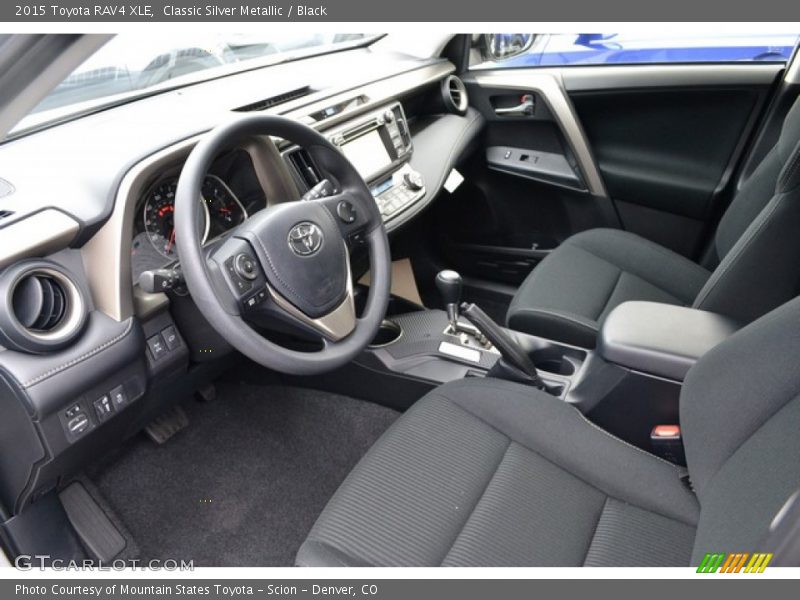 Classic Silver Metallic / Black 2015 Toyota RAV4 XLE