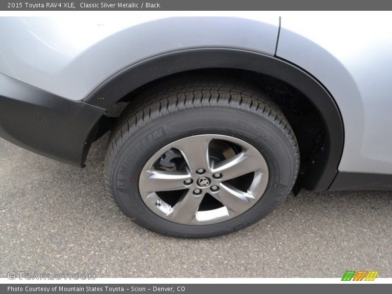 Classic Silver Metallic / Black 2015 Toyota RAV4 XLE