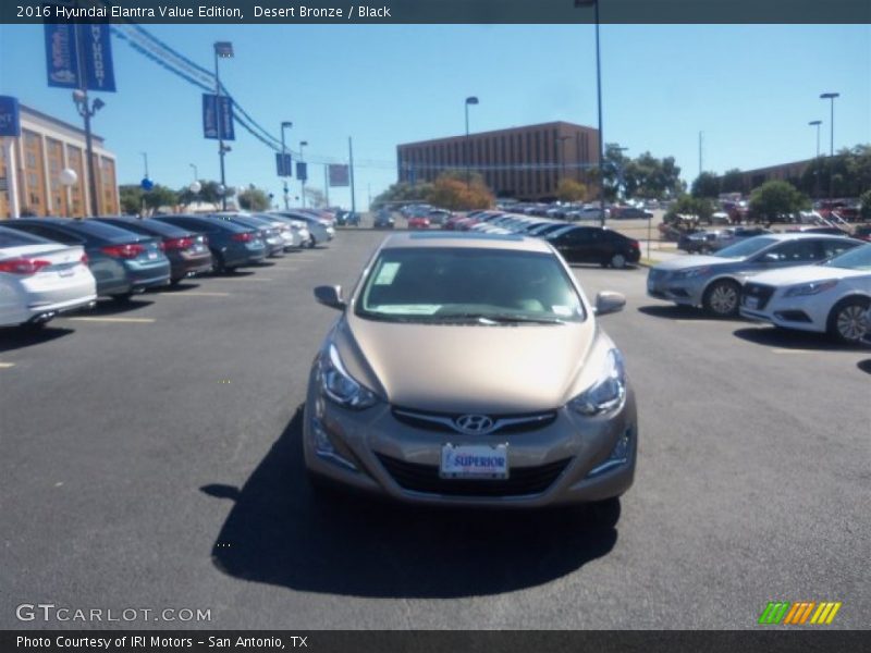 Desert Bronze / Black 2016 Hyundai Elantra Value Edition