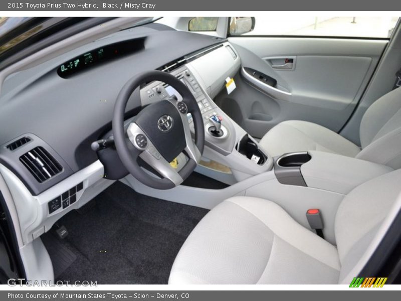  2015 Prius Two Hybrid Misty Gray Interior
